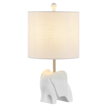Koda Eclectic Southwestern Resin/Iron Elephant LED Kids Table Lamp - JONATHAN Y